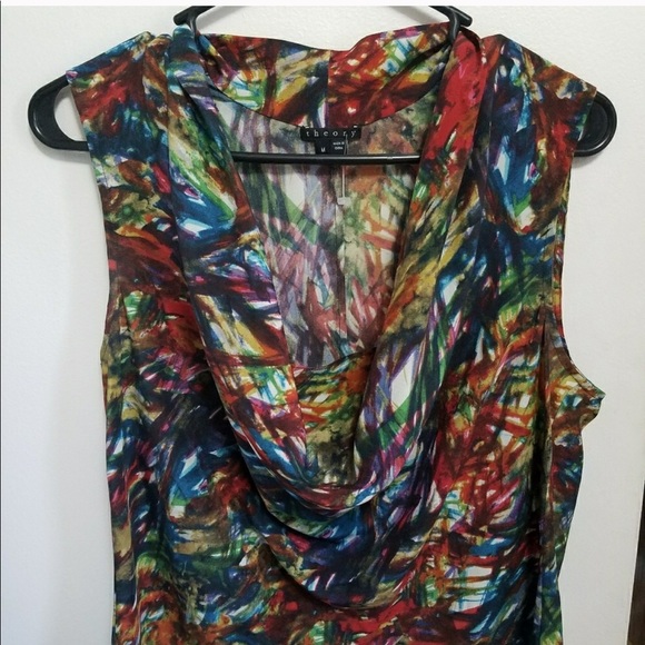 Theory NWT silk top - Picture 3 of 5